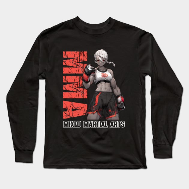 MMA Fighter – Anime Shirt Long Sleeve T-Shirt by KAIGAME Art